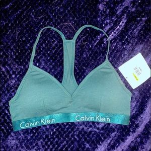 Calvin Klein Teal Bralette w/pads